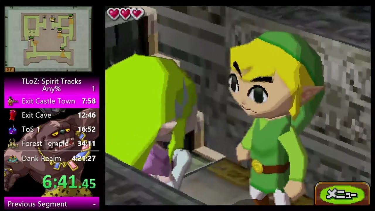 Spirit Tracks Any% Speedrun in 4:16:34