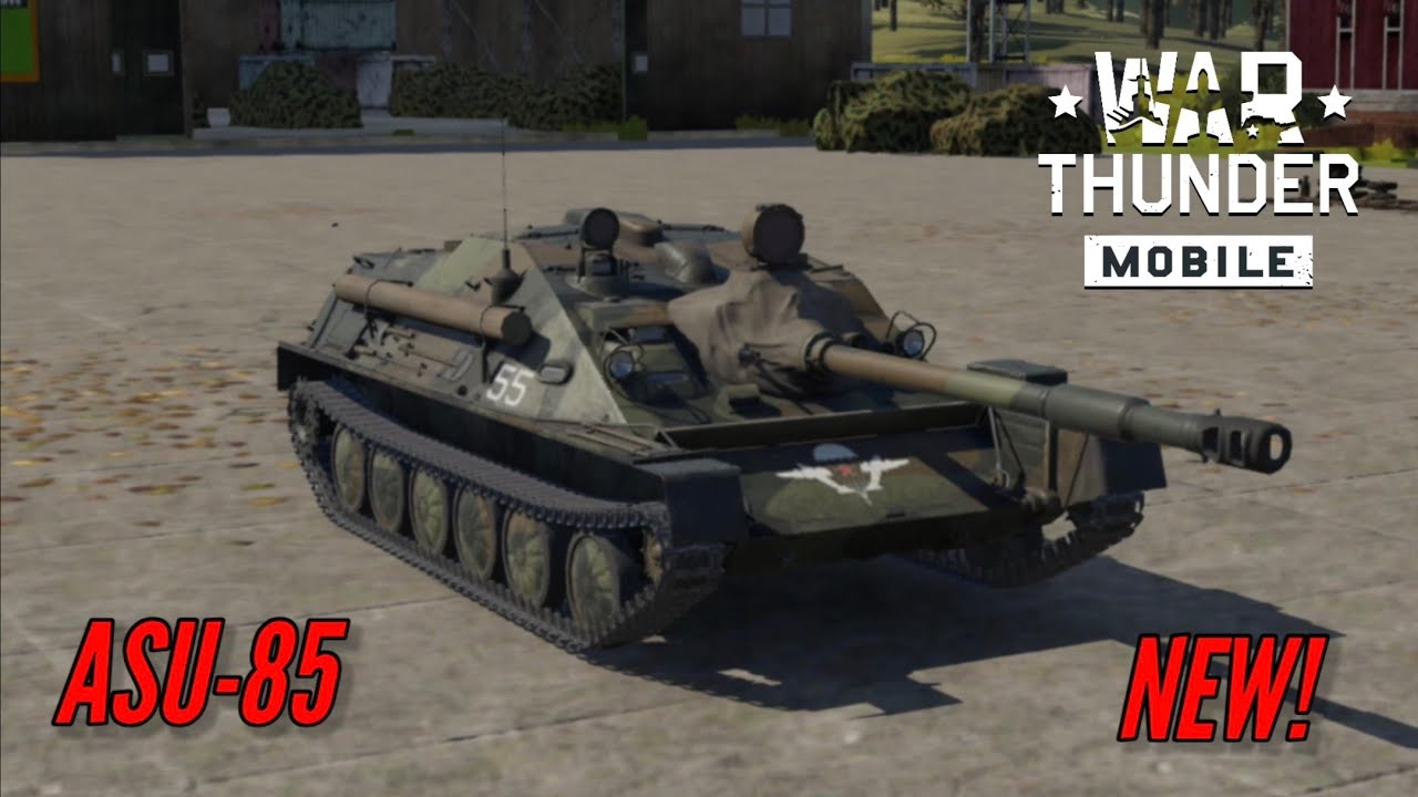 NEW! ASU-85: The carton box that dies when you sneeze at - War Thunder Mobile 