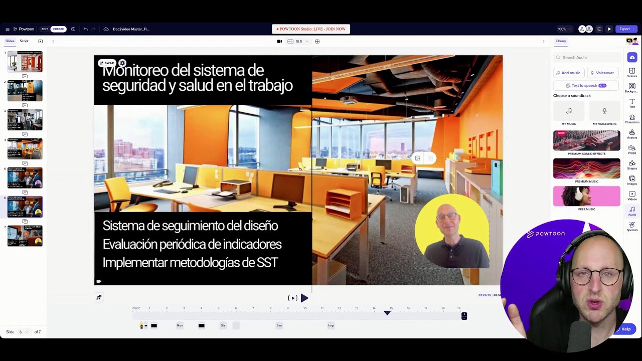 Powtoon Studio: LIVE