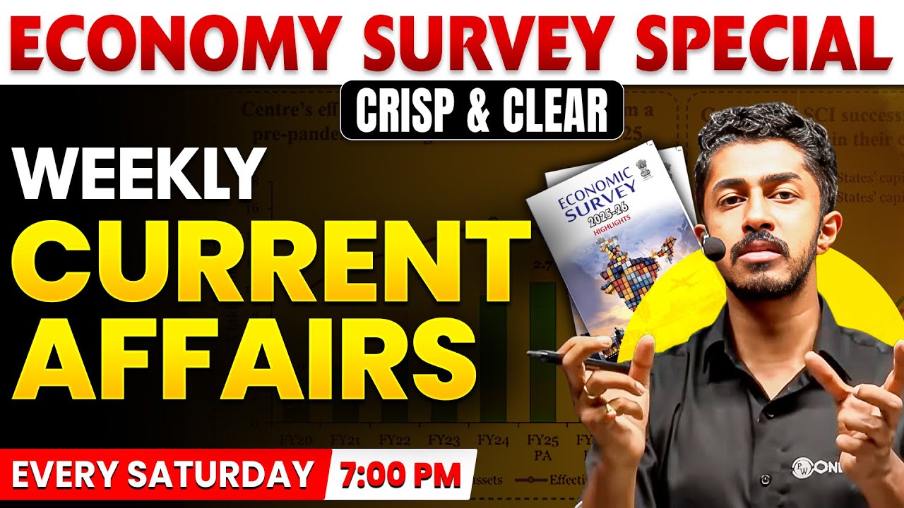 Economic Survey 2026 by Nikhil Sir | Weekly Current Affairs | PW OnlyIAS
