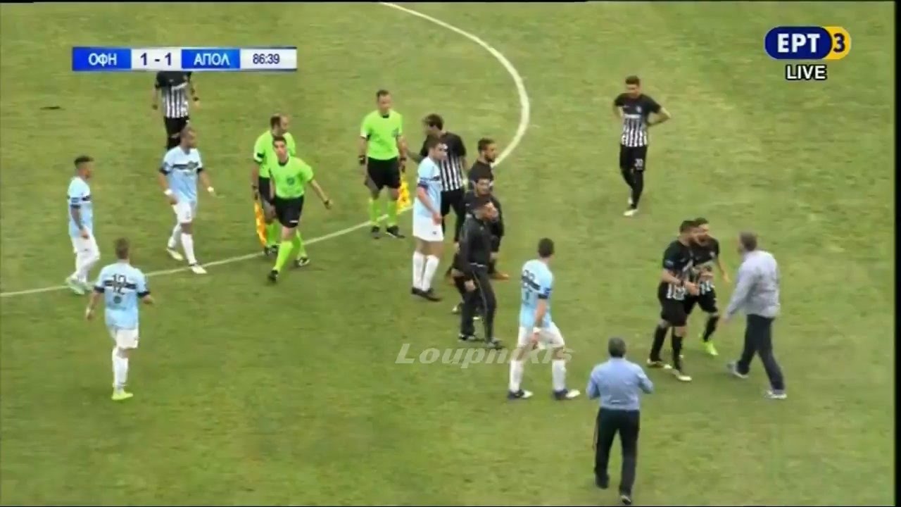 ΟΦΗ - Απόλλων Σμύρνης 1-1 Στιγμιότυπα Football League 28η αγ. {29/4/2017}