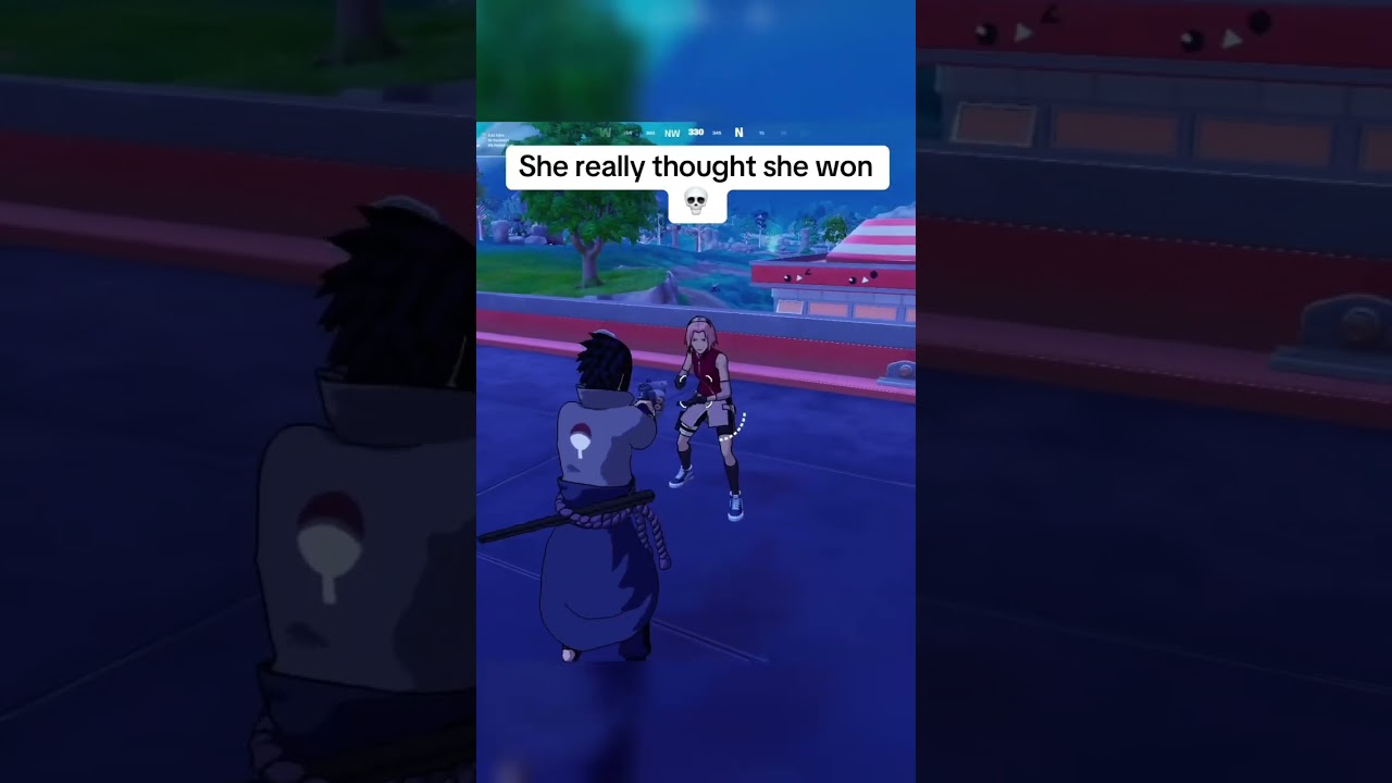 Sasuke and Sakura in Fortnite #fortnite