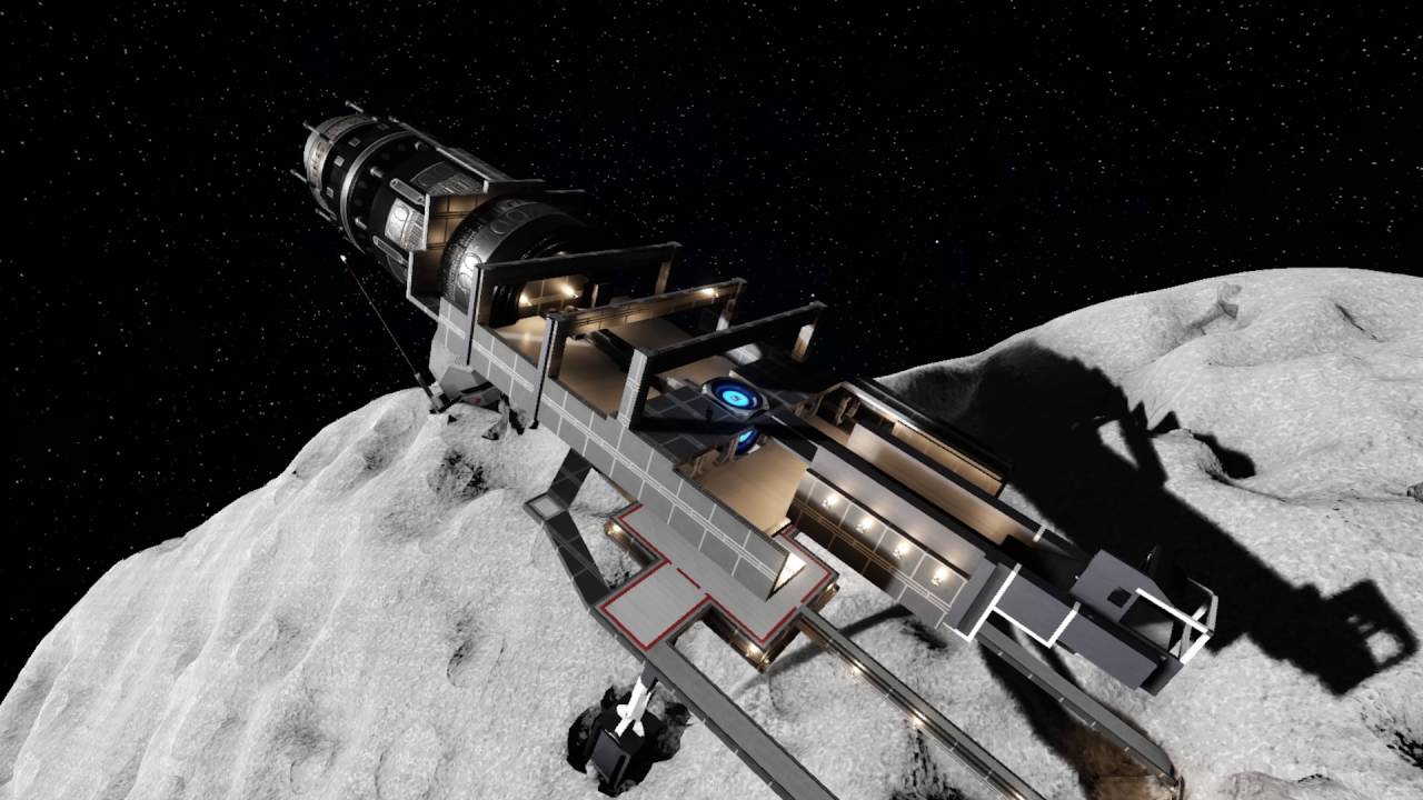 Dual Universe Multiplayer Freighter Spaceship Building Pre-Alpha Video