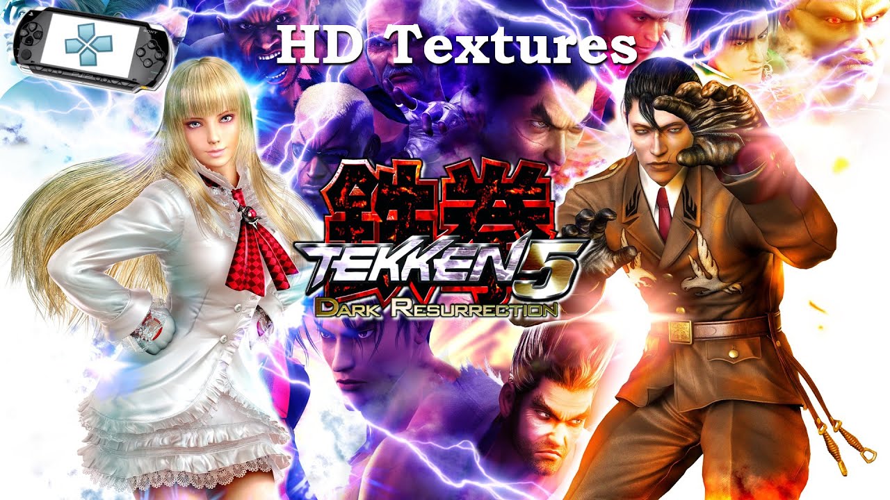 Tekken 5 Dark Resurrection HD~ High Resolution Textures | PPSSPP | 4K 60FPS  PSP  PC Gameplay TEST