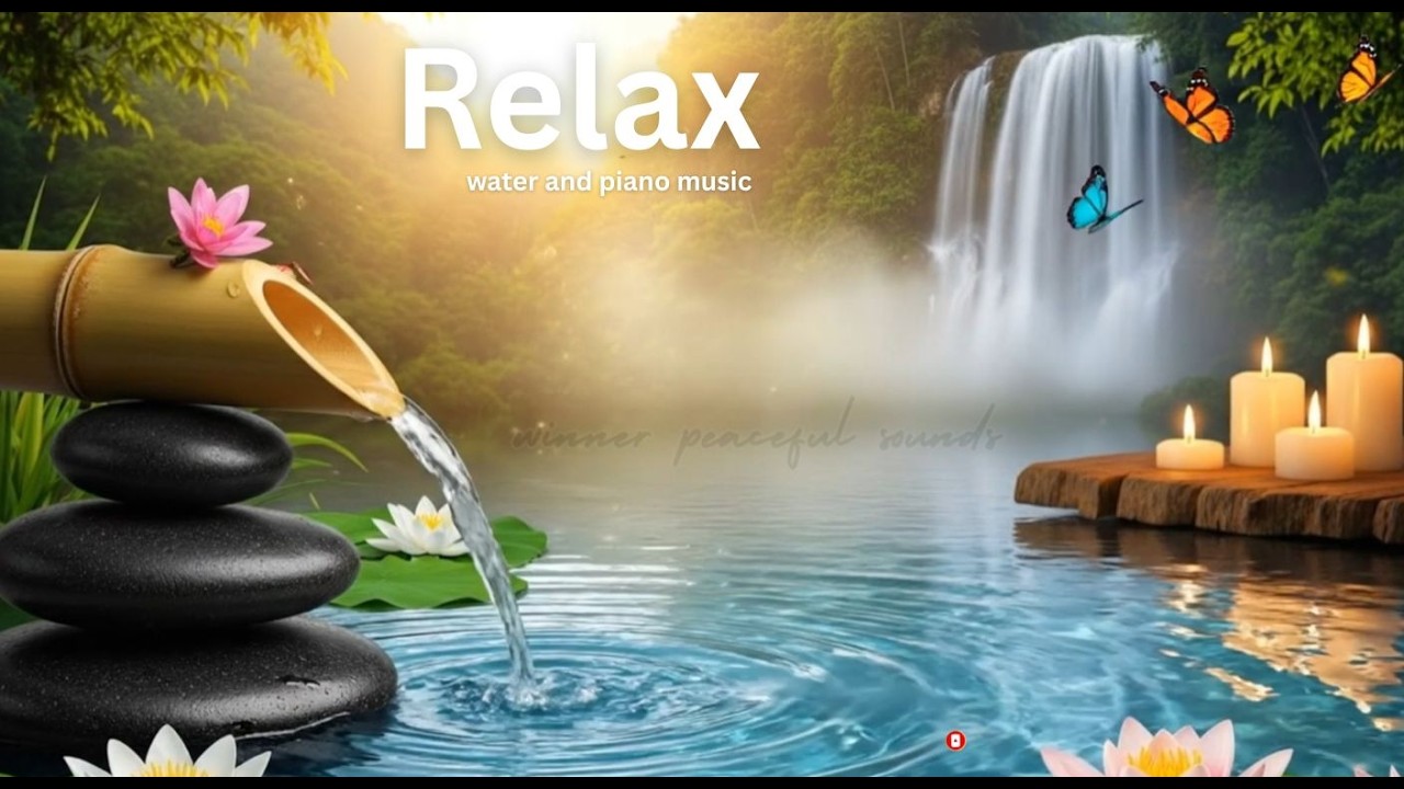 자연 물소리와 피아노 음악 – 빠른 숙면과 집중 공부를 위한 힐링 음악Natural Water Sounds & Piano Music for Instant Sleep & study