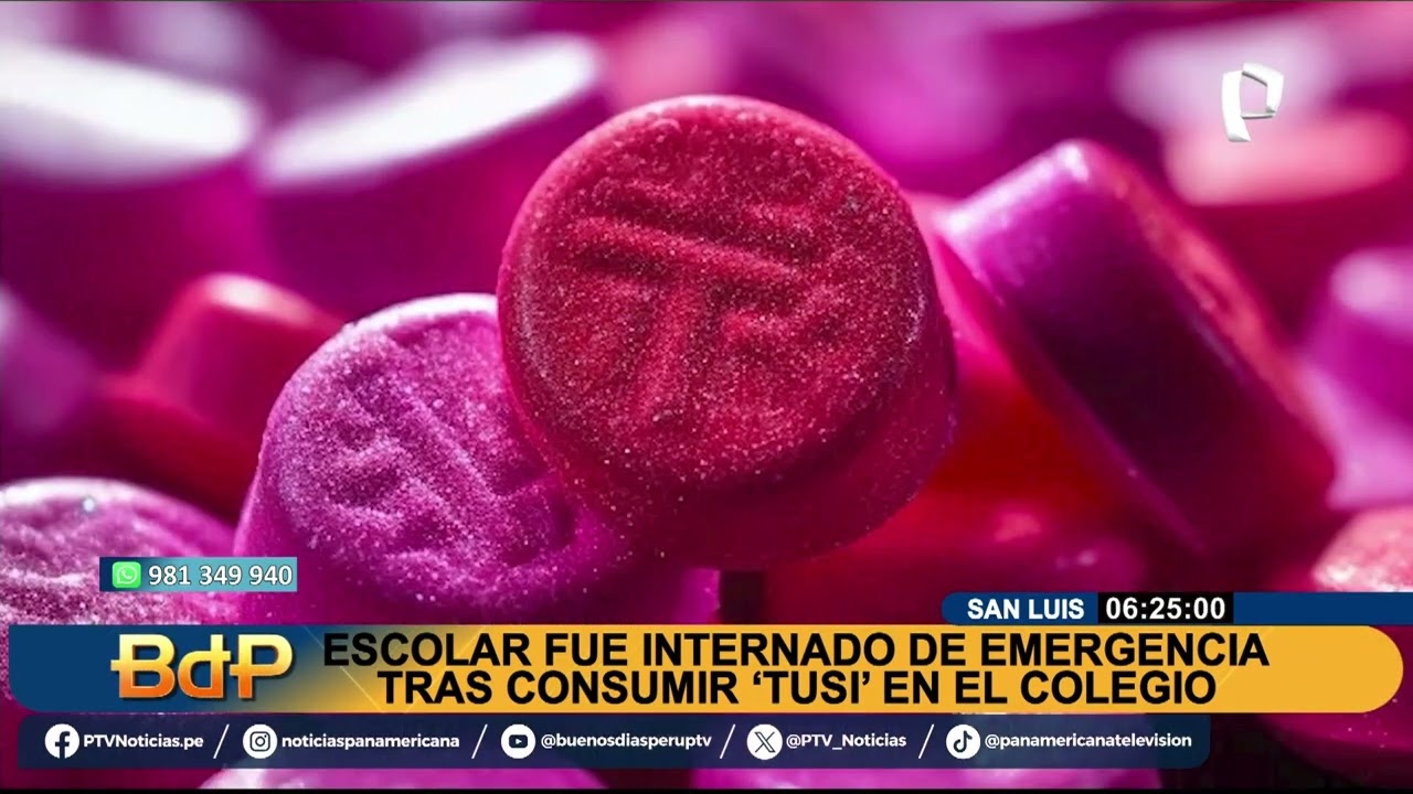 San Luis: escolar termina en UCI tras consumir 'tusi' dentro de colegio