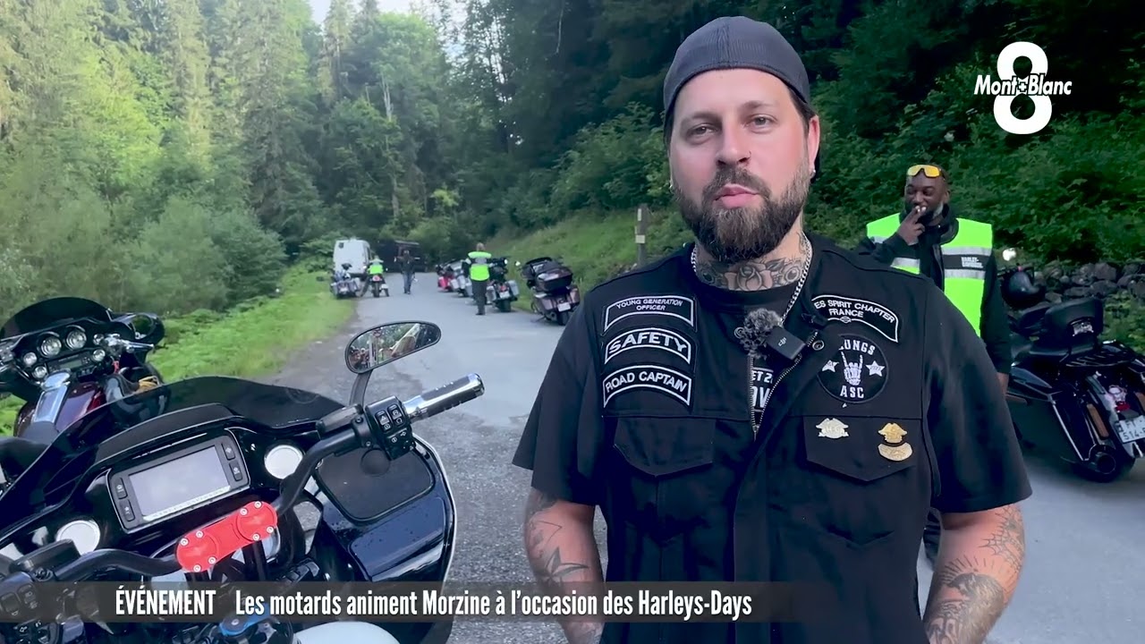 Les motards animent Morzine à l'occasion des Harley-Days