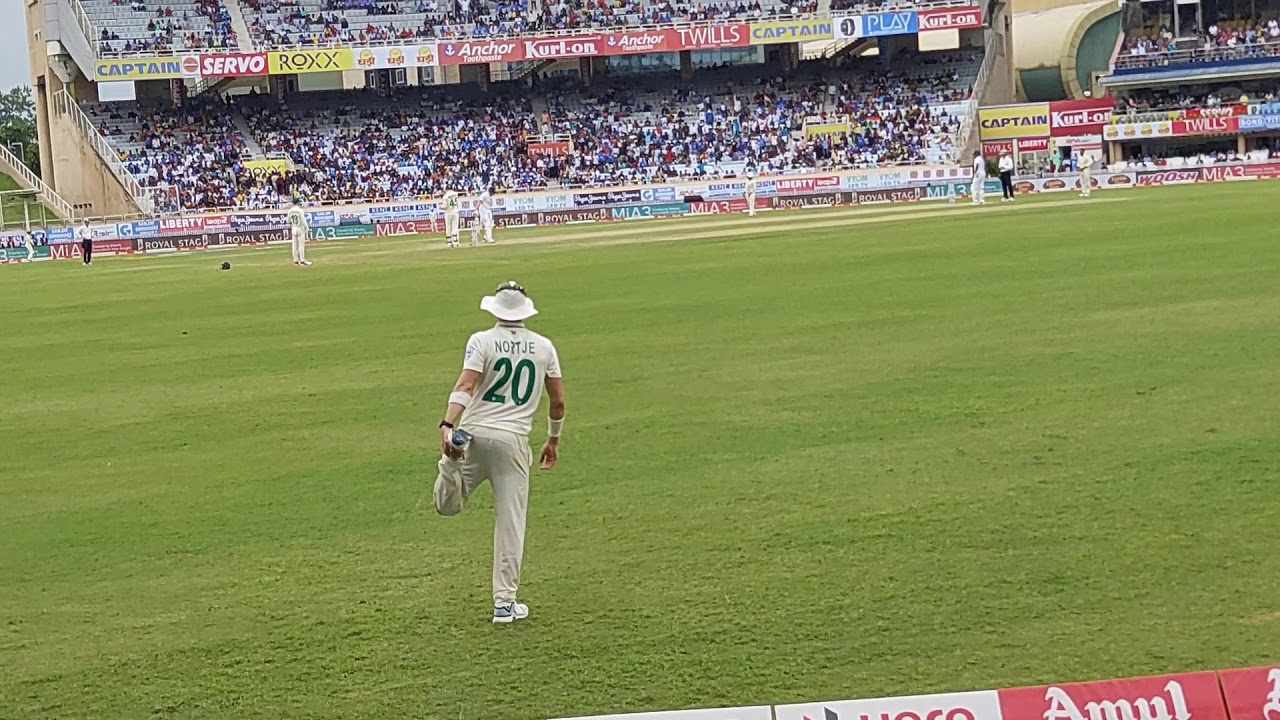 South African player Nortje