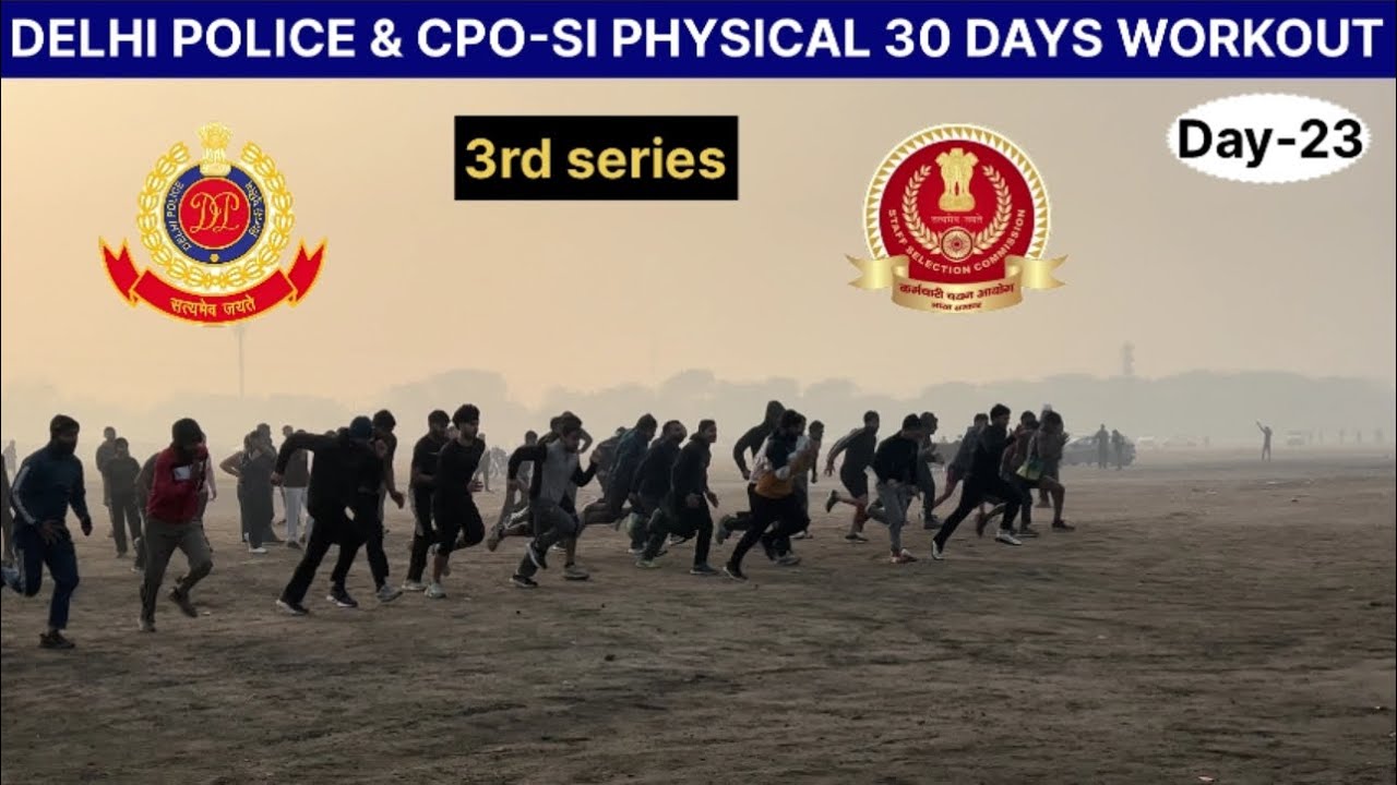 (Day-23) Delhi police & Cpo-si 30 days workout challenge 🔥🔥|| #workoutmotivation  #challenge #new