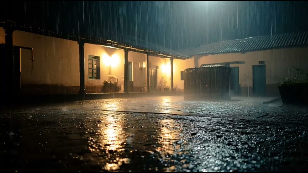 Hujan Santai Malam - Suara Hujan Untuk Pengantar Tidur – Rain Sound Suasana Tenang Untuk Tidur
