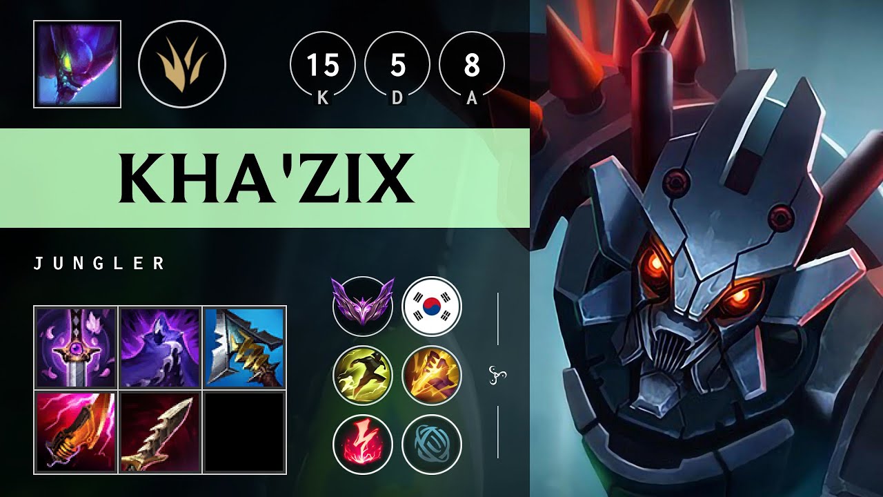 Kha'Zix Jungle vs Evelynn - KR Master Patch 25.07