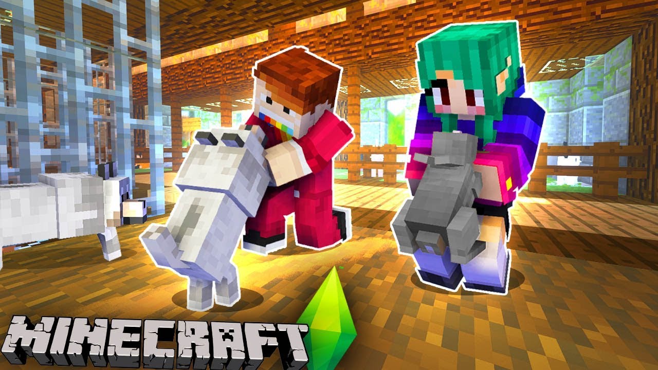 MINECRAFT SIMS #06 - Przygarniamy zwierzątko? 😻