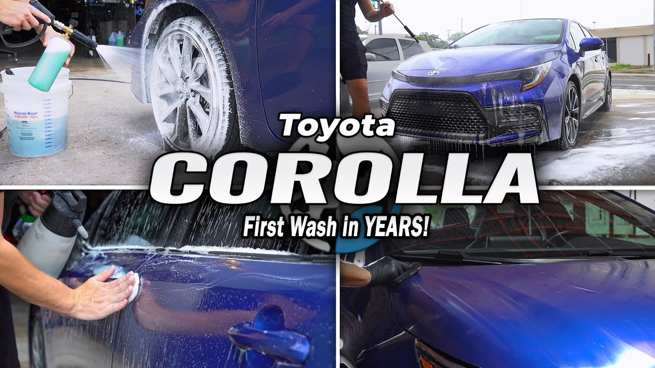 Toyota Corolla | Первая мойка за ГОДЫ! Годы грязи превратились в прекрасный глянец. Ураган Ян