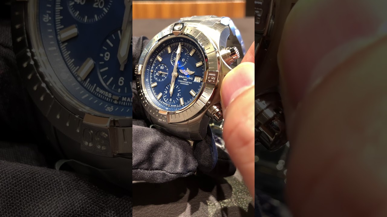 ブライトリングアベンジャー(BREITLING AVENGER)で機械式腕時計の時間の合わせ方のご紹介です。