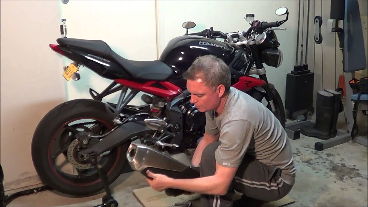 SC Project Conic exhaust muffler fitting Triumph Street Triple 2013