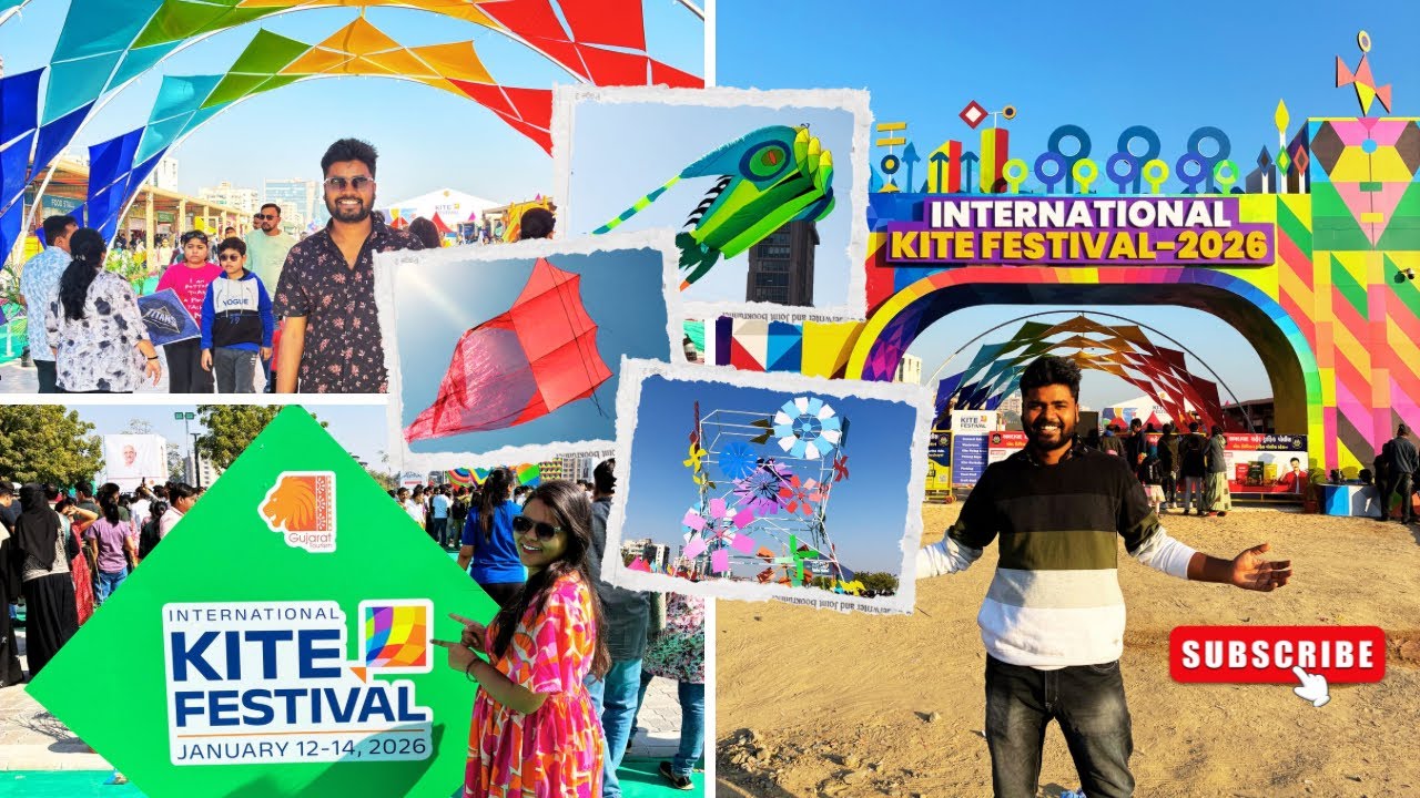 International Kite Festival 2026|Utaraayan|Ahmedabad|Gujarat|Makar Sankranti celebration|Vlog|