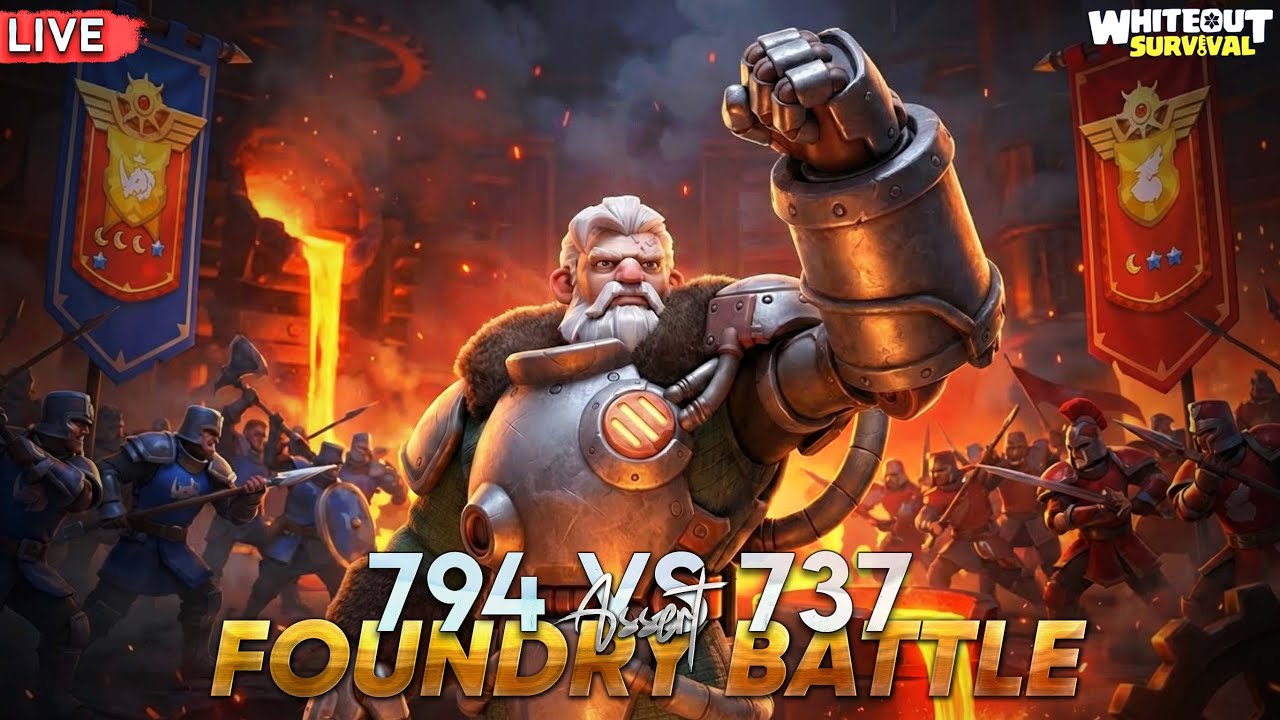 Coordinated Foundry Battle | 794 vs 737 | Try hard till victory | Whiteout Survival