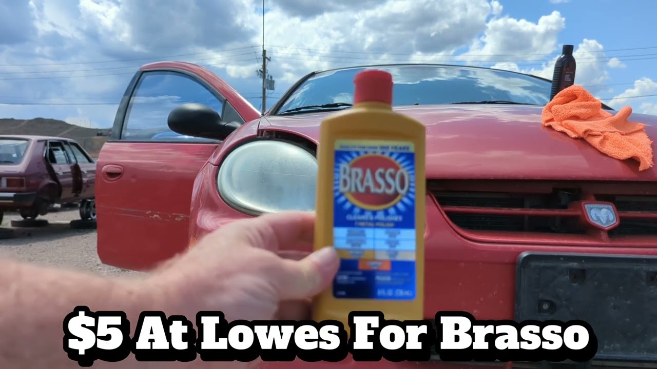 Brasso Vs 3M Hard Lens and Plastic Polish for polishing headlights