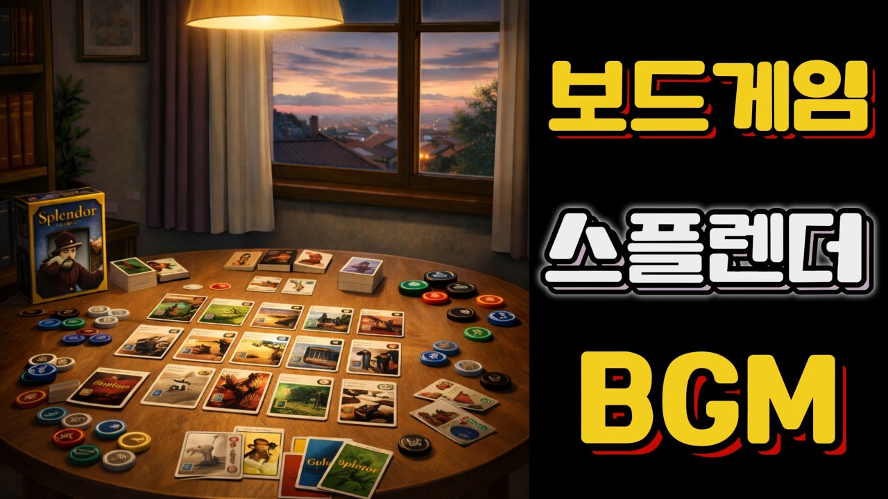 스플렌더 보드게임 브금 💎 르네상스 보석 상인의 2시간 전략 집중  BGM | Splendor Board Game Music