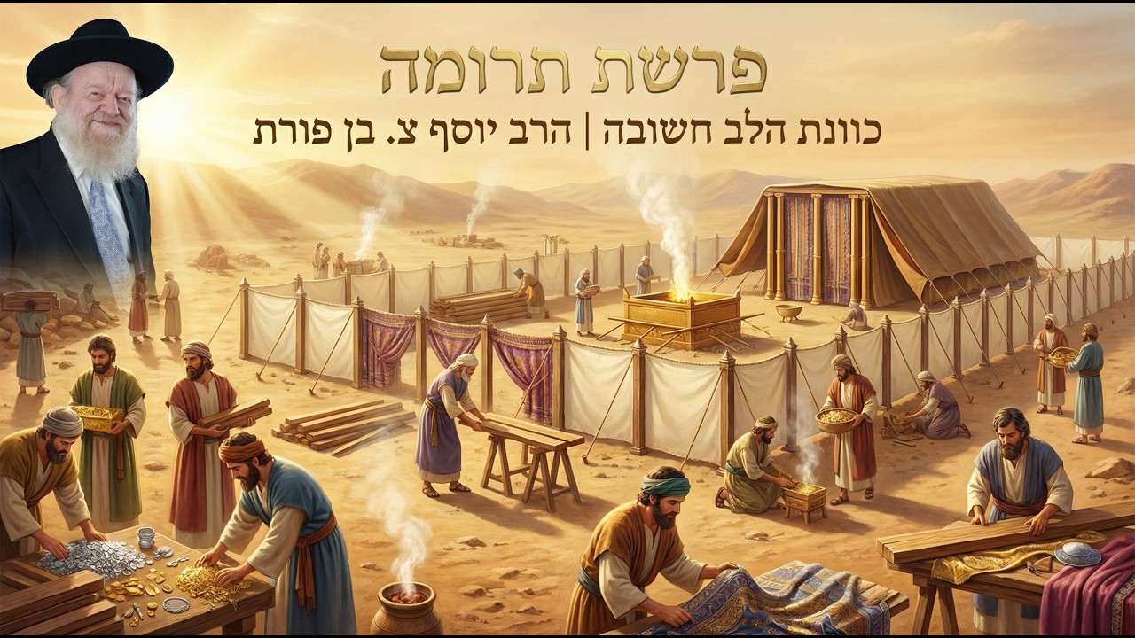 פרשת תרומה - כוונת הלב חשובה | הרב יוסף צ. בן פורת - תשפ
