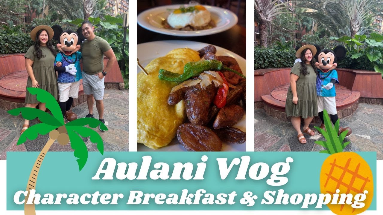🌴 Видеоблог Aulani Disney Resort Hawaii 2025 🌺 Ежегодный завтрак с персонажами и сувенирные магаз...