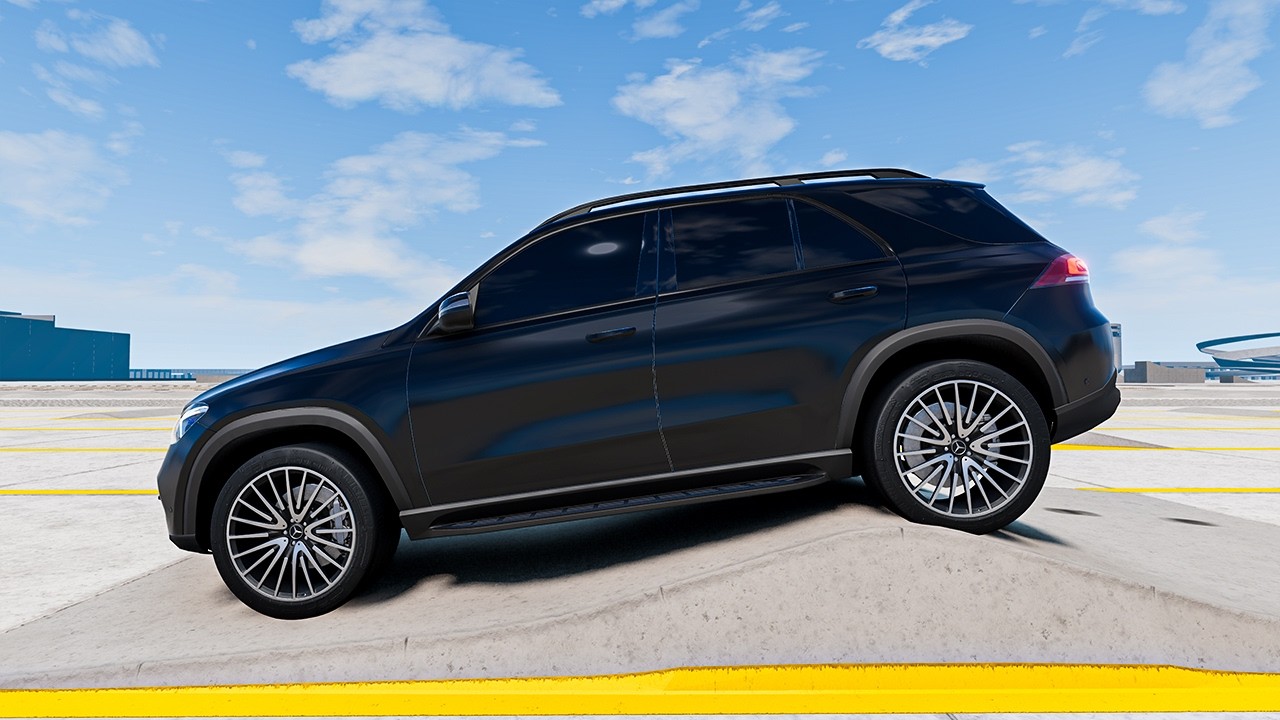 Mercedes GLE350 2023 Realistic Suspension Test | BeamNG Physics