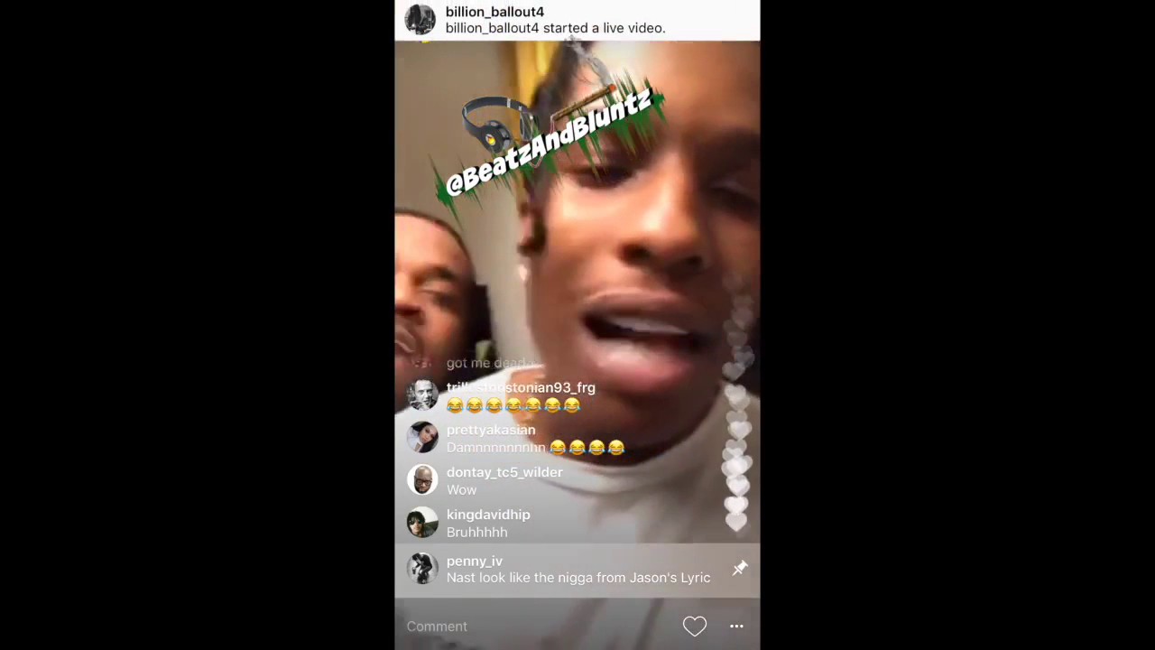 ASAP FERG and ASAP ROCKY GO OFF on FAN on INSTAGRAM LIVE!