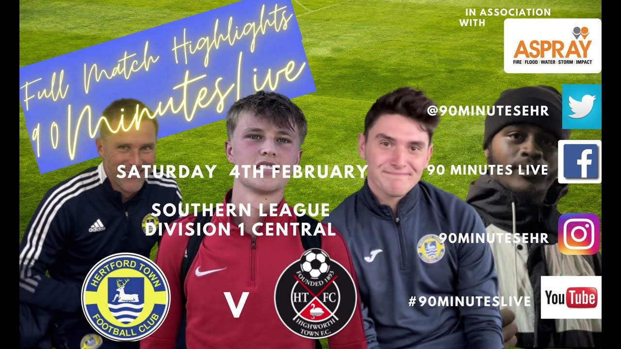 MATCH HIGHLIGHTS of the game between HERTFORD TOWN and HIGHWORTH TOWN on 4/2/2023