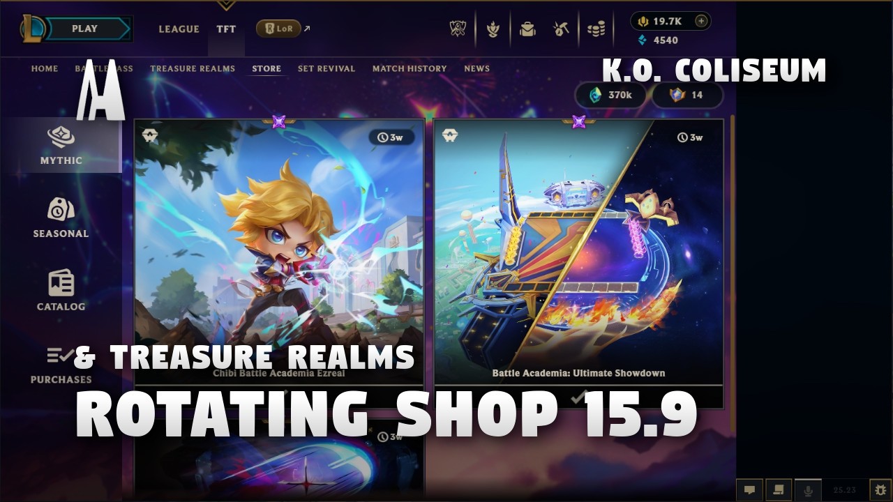 ROTATING SHOP & TREASURE REALMS | TFT 15.9