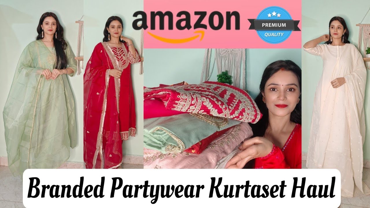 Branded Partywear Kurtaset Haul/Amazon Wedding Special Kurtaset/Branded Kurtaset in Budget 