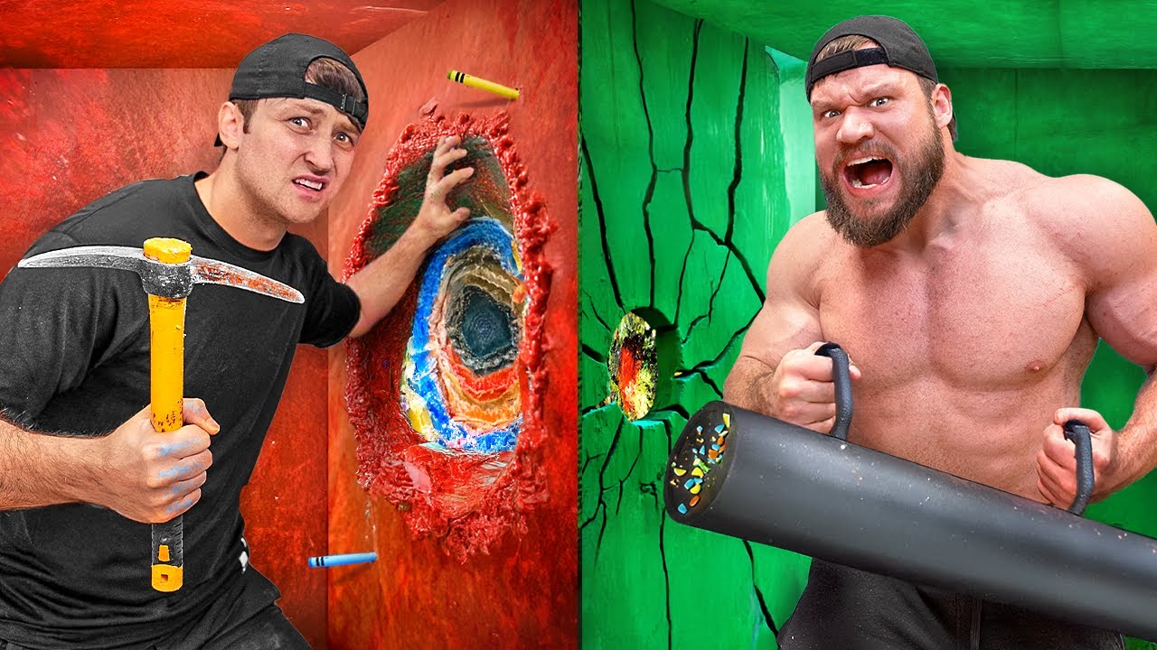 100 Layers of Crayons vs 100 Layers of Candy