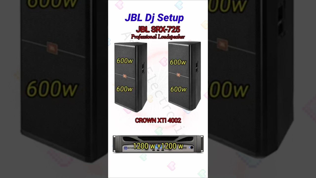 🔴 JBL SRX-725 PRICE 💵 | CROWN XTI 4002 AMPLIFIER PRICE | JBL dj setup| #shorts #ytshorts #dj