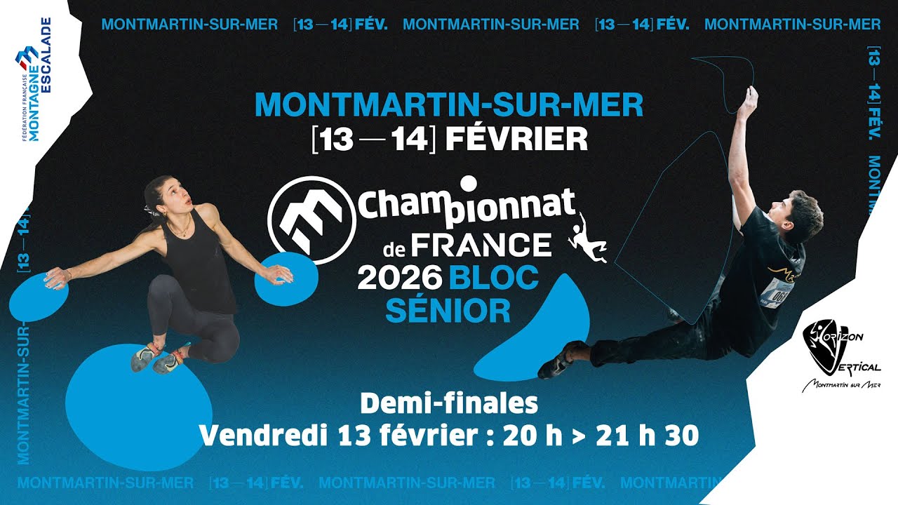 Championnat de France d'escalade de bloc Sénior 2026 - 1/2 Finales