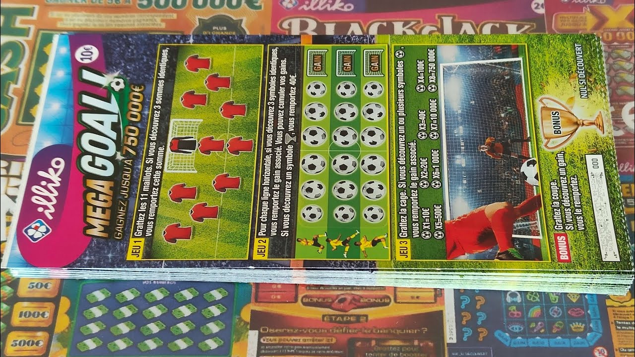 Un carnet de M&eacute;ga Goal !!  ⚽ on esp&egrave;re avoir la M&eacute;ga Goal 😁😁😅
