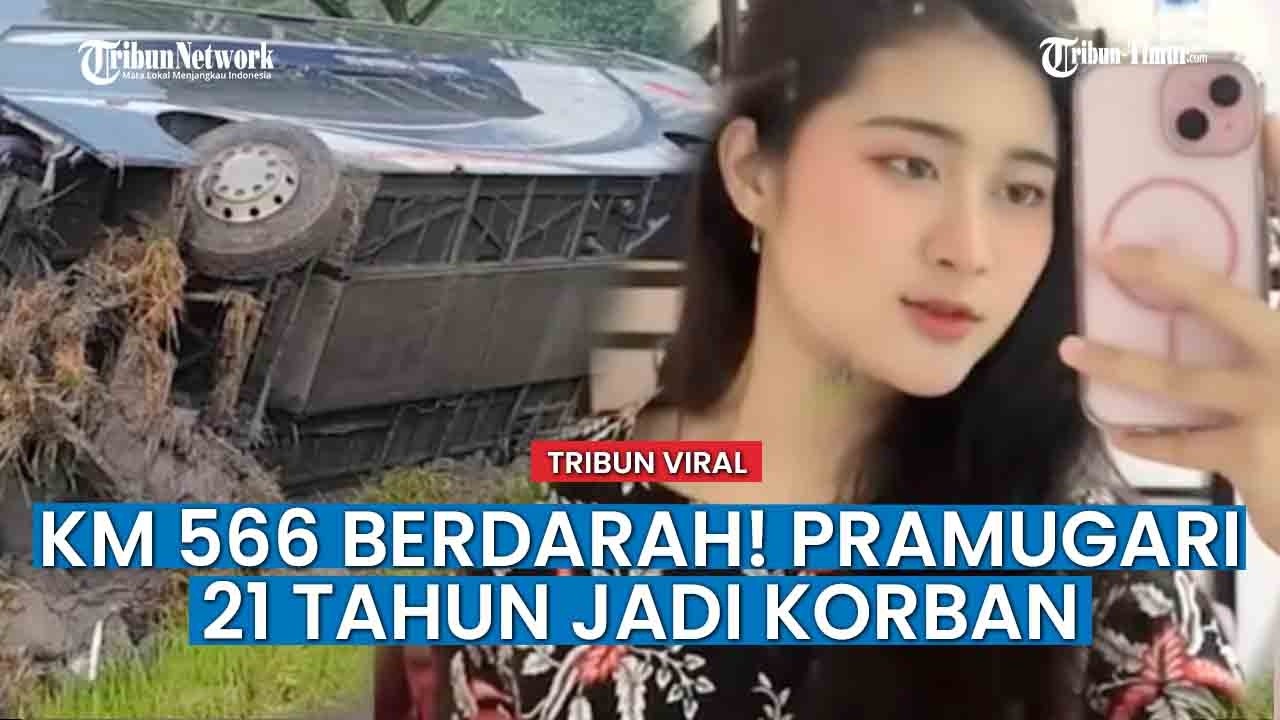 Tragedi Pagi di Tol Ngawi, Bus Indorent Hantam Truk, Pramugari Muda Meninggal Dunia