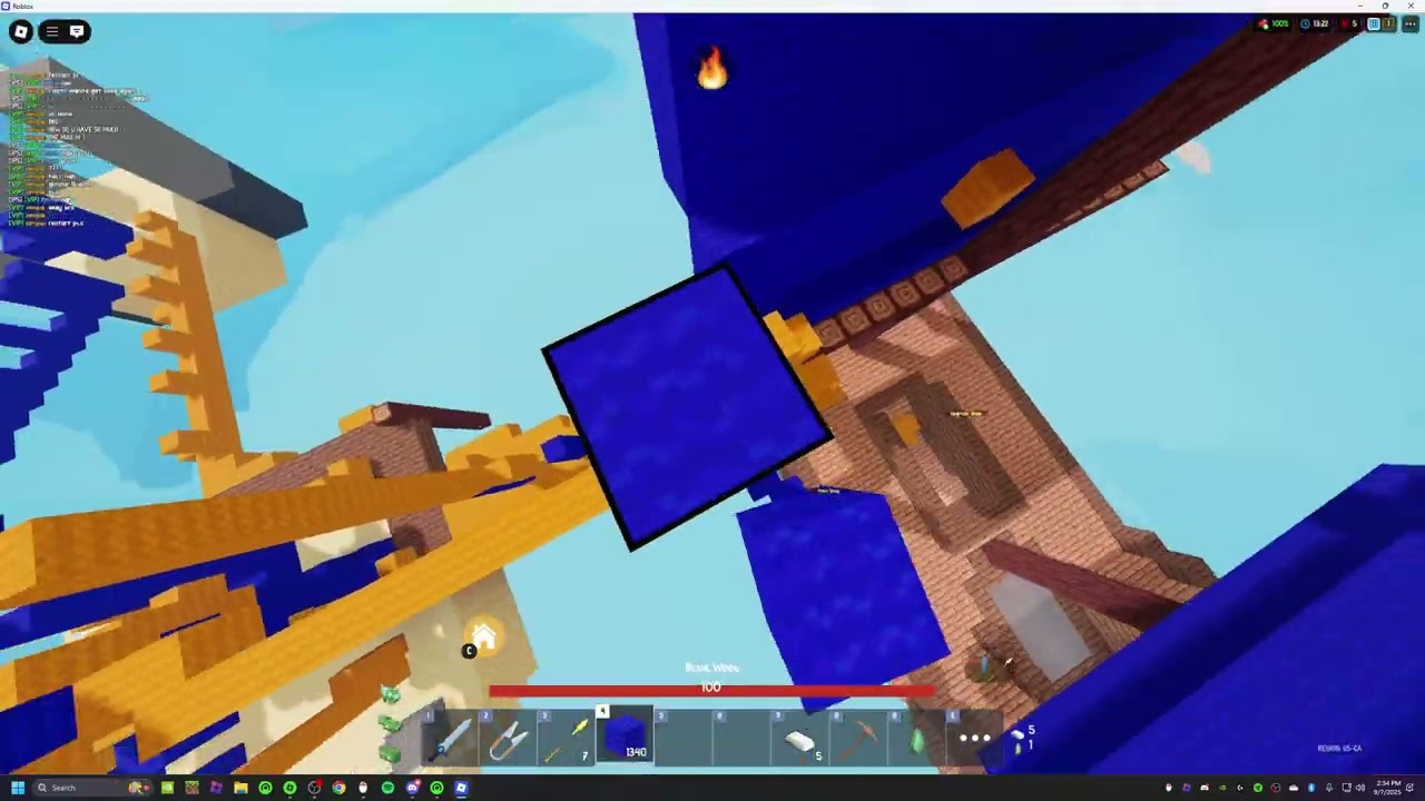 1v1 with random kits (Roblox Bedwars)
