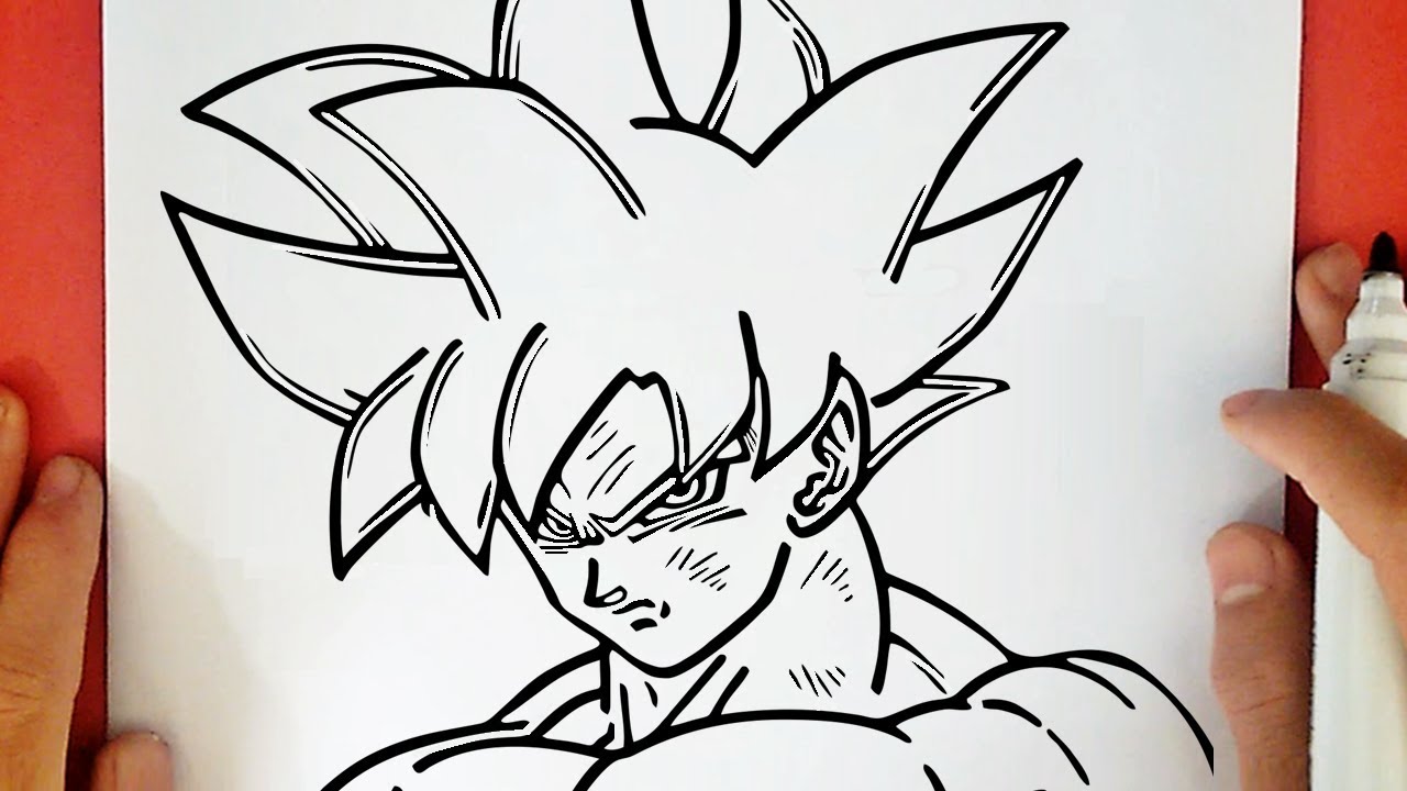 COMO DESENHAR O GOKU LIMIT BREAKER DO DRAGON BALL SUPER