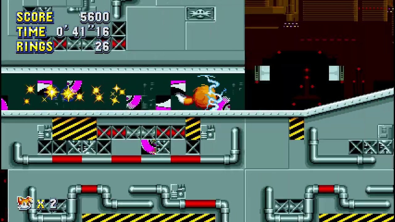 SONIC MANIA: THE MISFITS PACK 2022 Postpone Build - Scrap Brain Zone Act 1 (Tails)