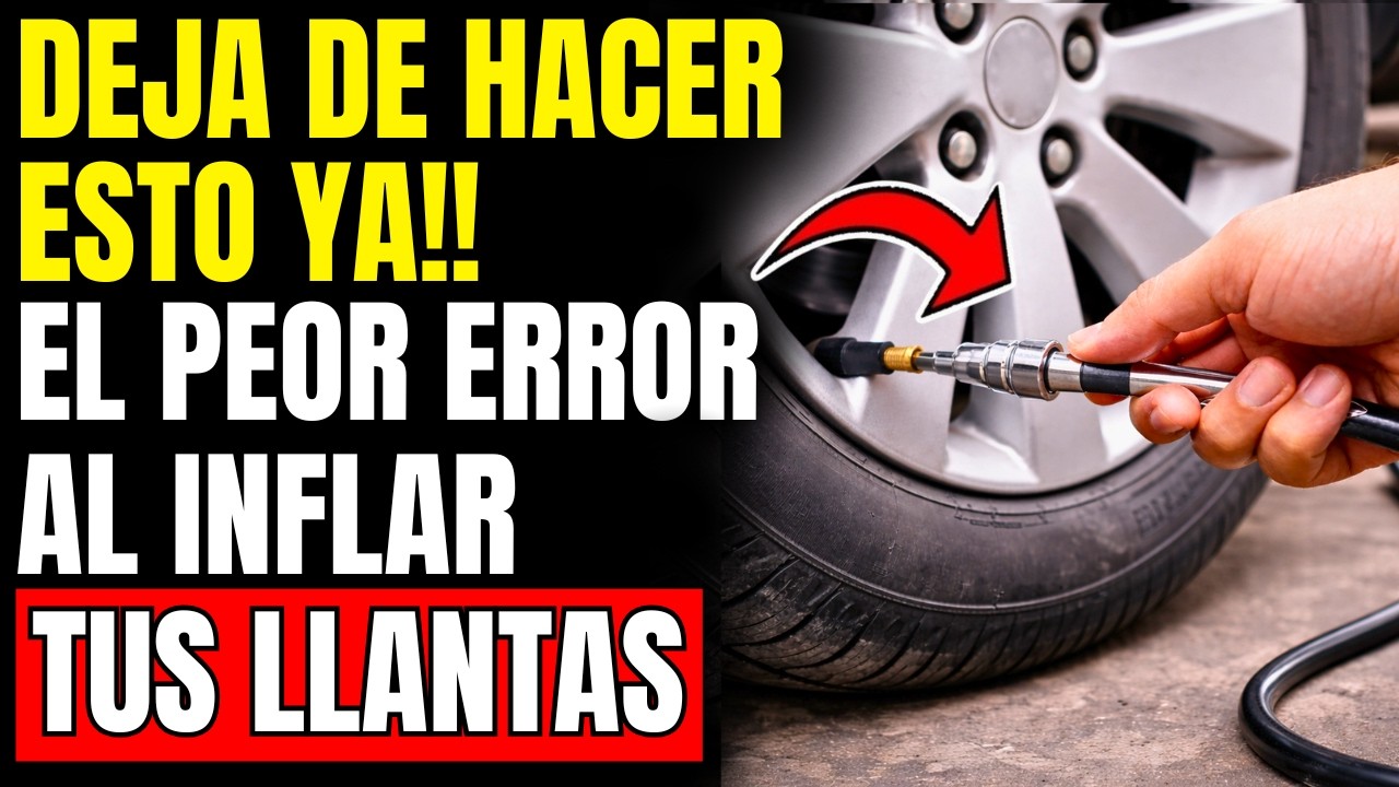 EL 99% de Conductores Hace ESTO AL Inflar las Llantas (Error Muy Peligroso)