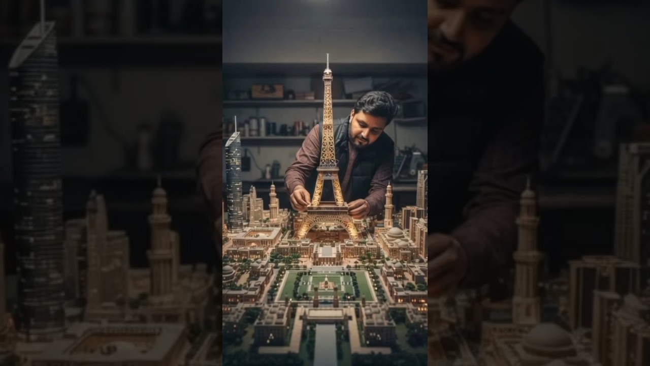 Eiffel Tower Model Making | Mini Paris Landmark | DIY 