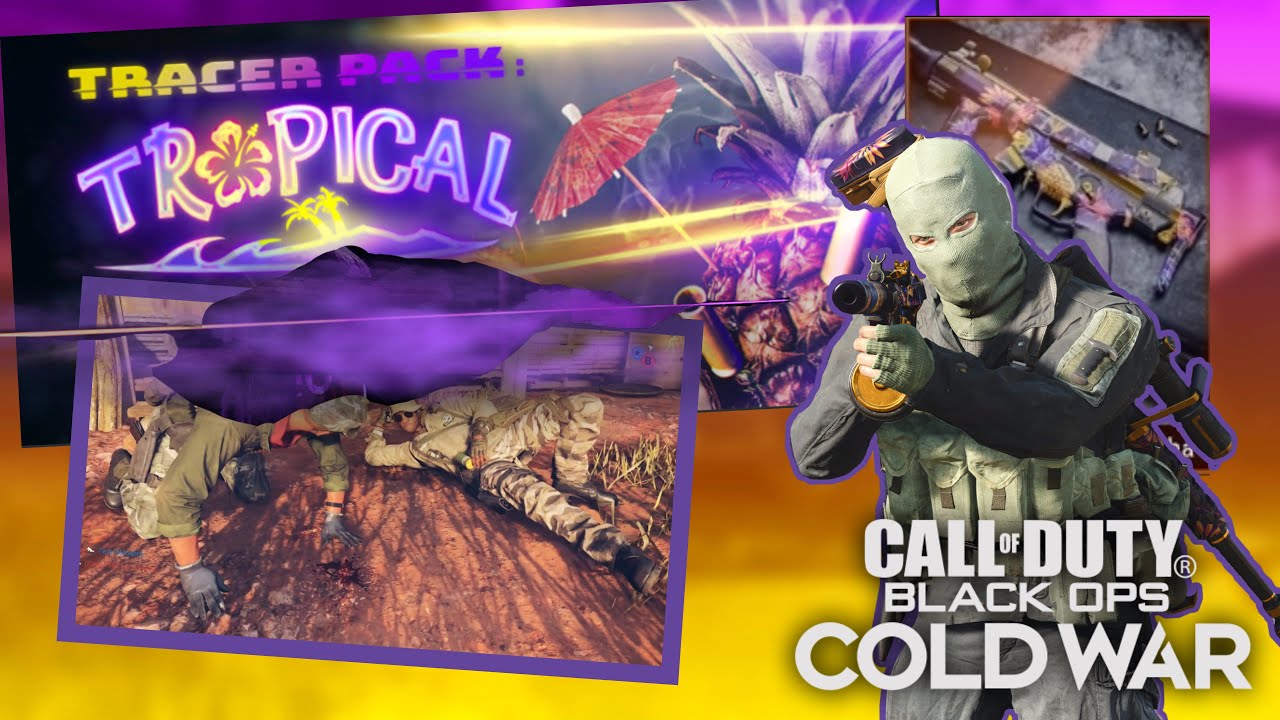 NEW Tracer Pack Tropical (PURPLE AND YELLOW TRACERS) Showcase | Black Ops Cold War
