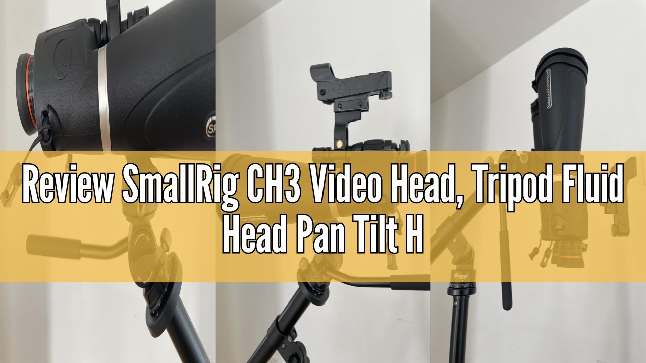 Review SmallRig CH3 Video Head, Tripod Fluid Head Pan Tilt Head with Quick Release Plate for Arca Sw