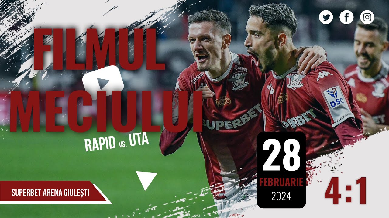 RAPID - UTA Arad 4:1 | Filmul Jocului #28