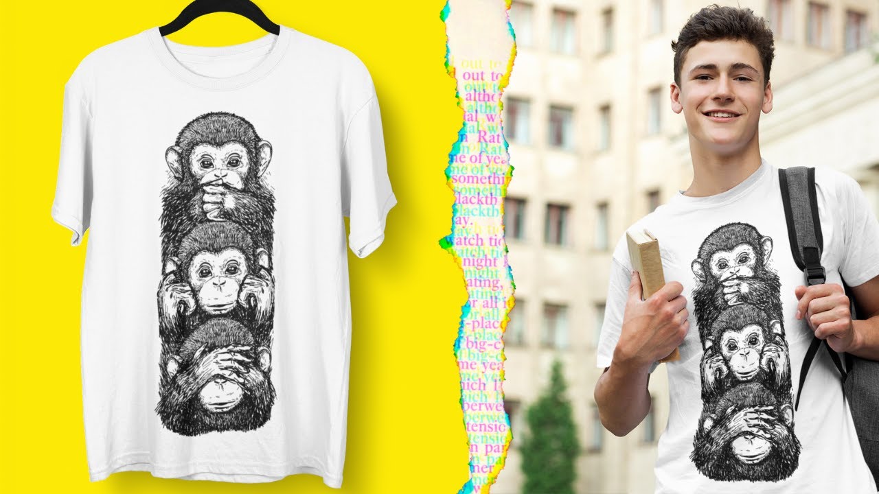 MonkeyFace Funny Animal T-Shirts