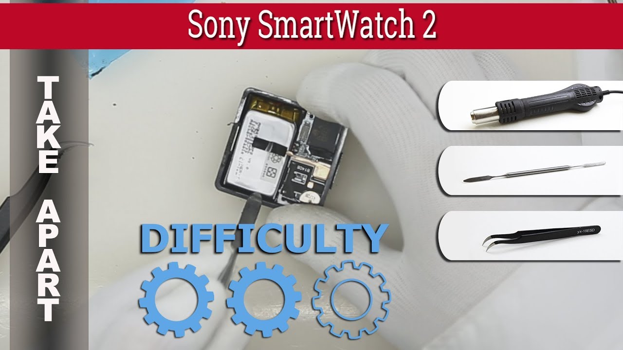 Как разобрать 📱 Sony SmartWatch 2 Разборка и ремонт