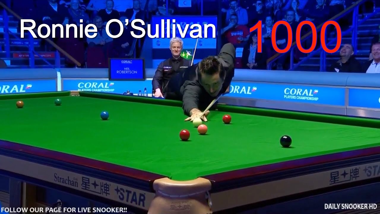 Ronnie O’Sullivan 1000’th century  ||  FULL Frame  || 
HD 1080P