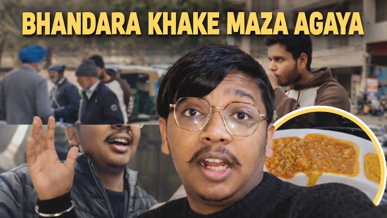 Aaj Kafi Time Baad Khaya Bhandara 😍| Free Langar Food Reaction | Full Maza Aagaya