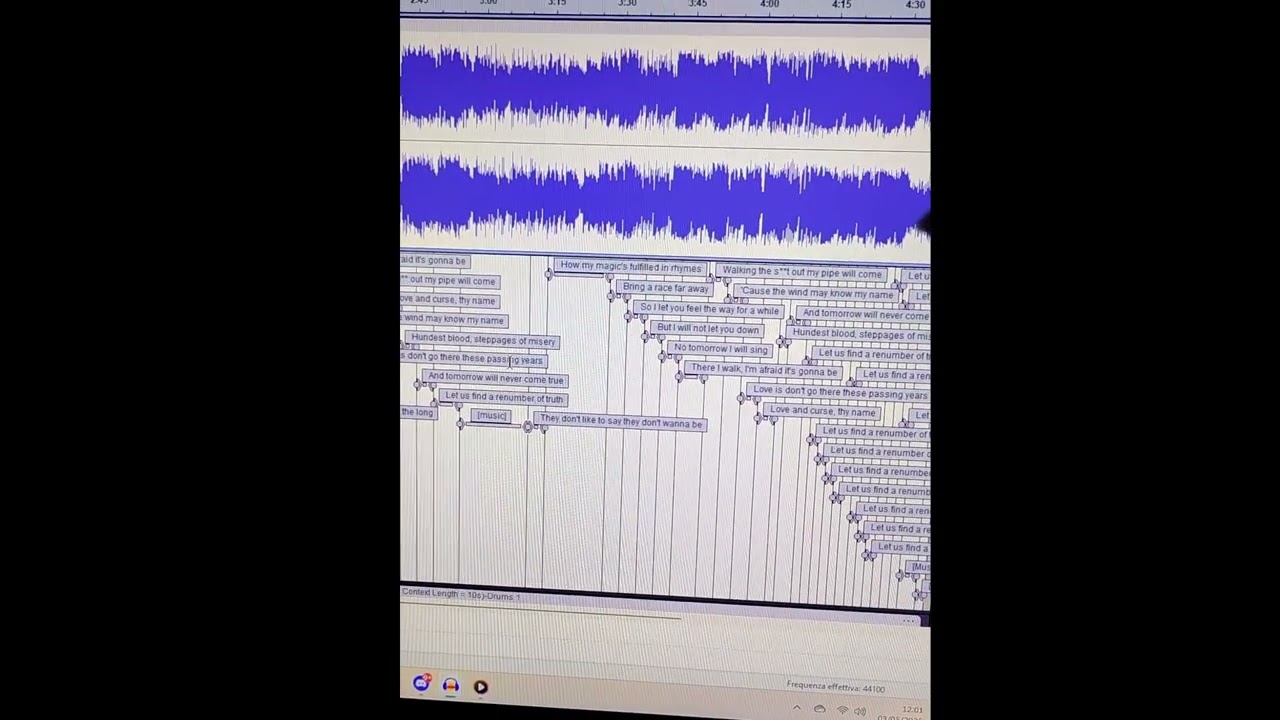 I let the AI write curse my name demo lyric