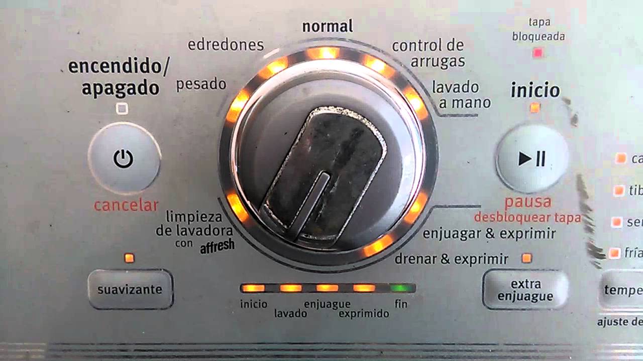 Lavadora Maytag Modo de calibración