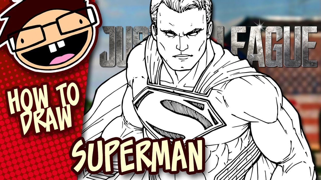 How to Draw SUPERMAN (Justice League) | Narrated Easy Step-by-Step Tutorial